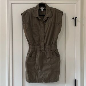 Pistola Rosie Mini Dress in Dark Olive - Size M